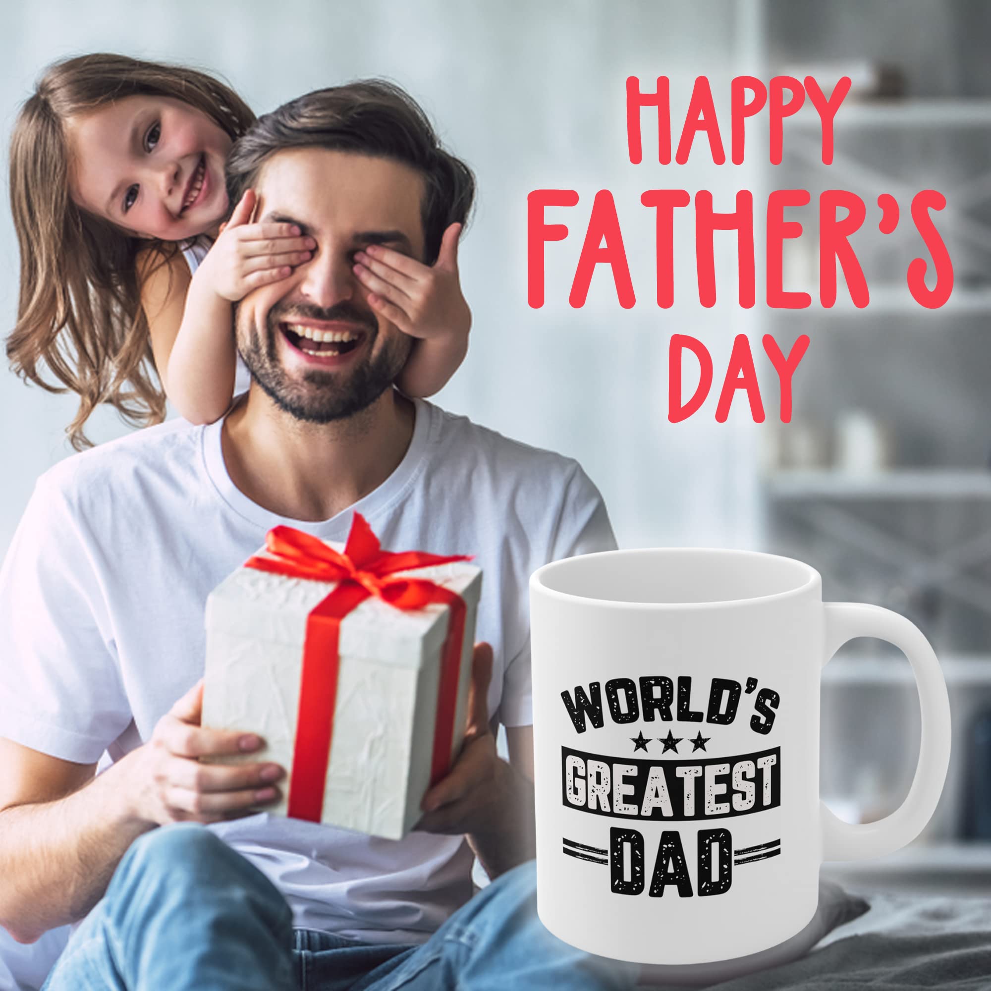 Amazon.com: Dokazu Mugs for Dad Father's Day Worlds Best Cup